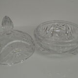 Bohemian cut glass jar 1960s