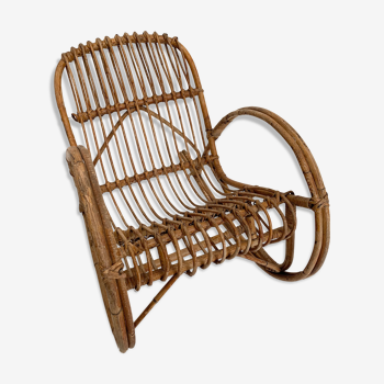 Rocking-chair child rattan