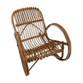 Rocking-chair enfant en rotin