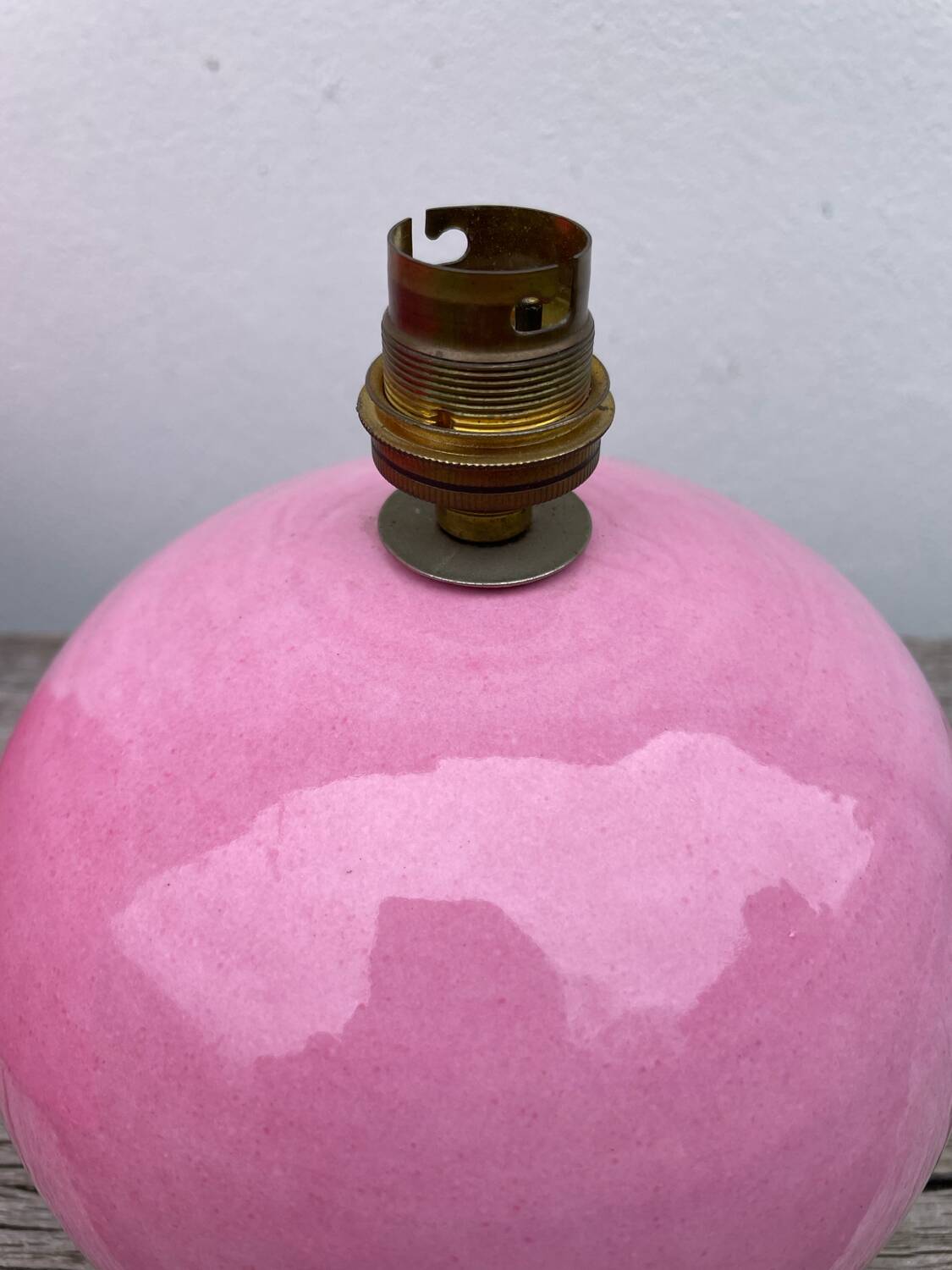 Pink ceramic lamp