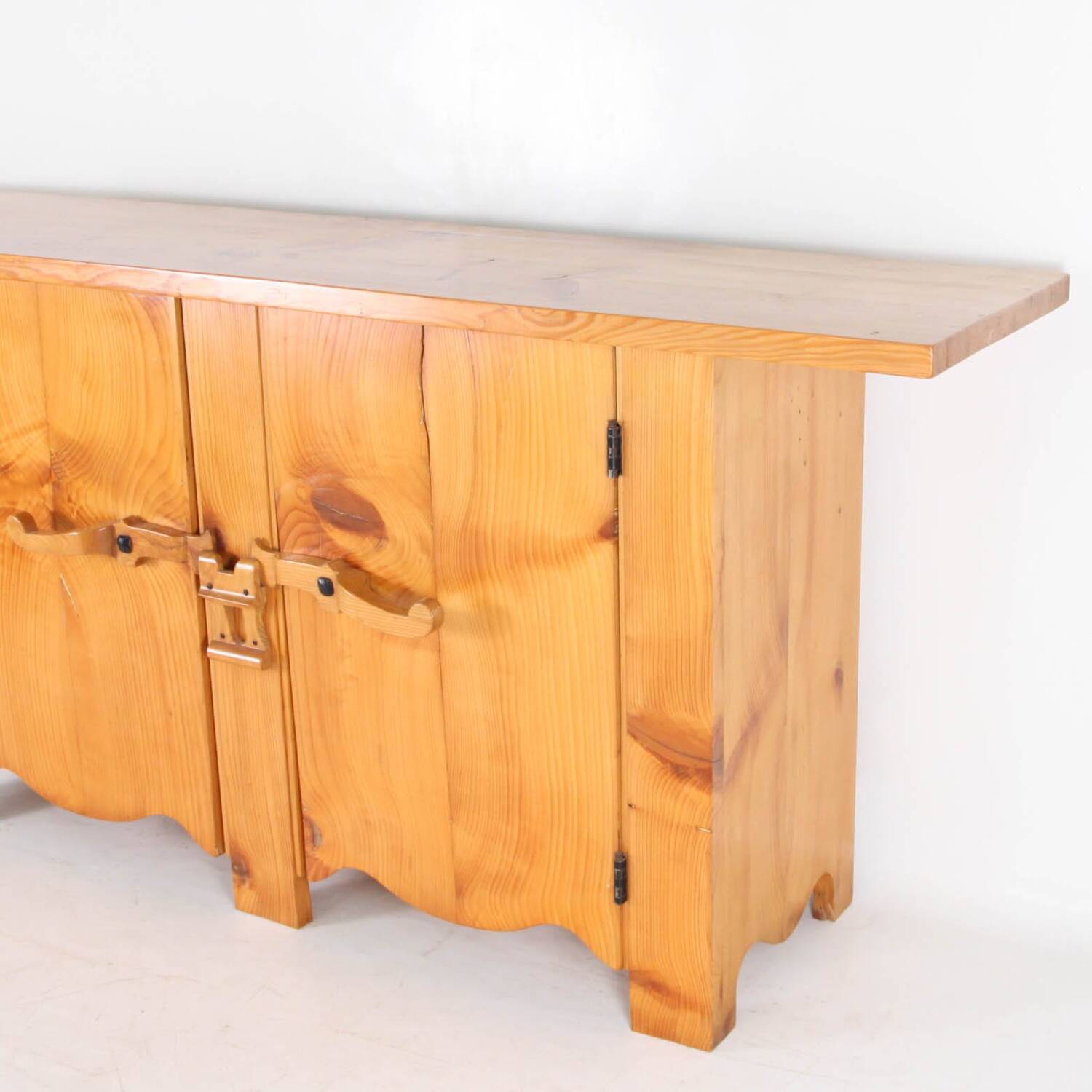 Vintage buffet in fir wood