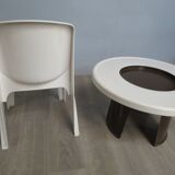 Vintage Gilac table and chair from the 70s