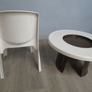 Table et chaise vintage Gilac années 70