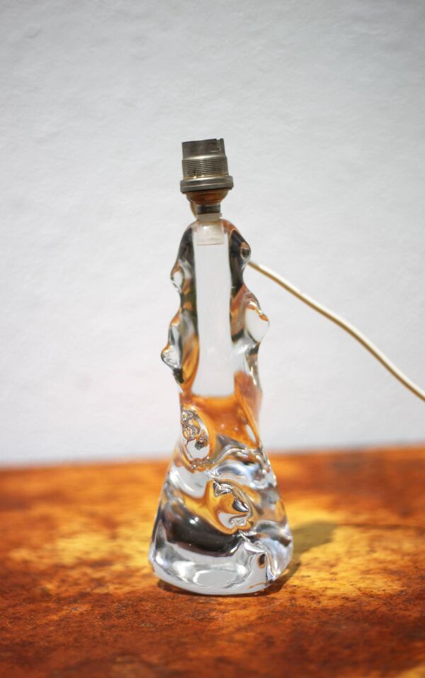 Lampe cristal vintage, lampe de table, lampe à poser cristal à picots