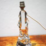 Vintage crystal lamp, table lamp, crystal table lamp with spikes