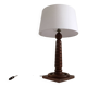 Art deco lamp rosewood carved