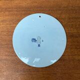 Mid-Century Danish wall plate with Crazy Bird design by Beth Breyen for Royal Copenhagen.