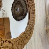 Wicker mirror