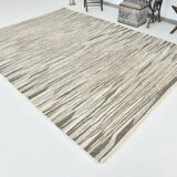 8x10 Brown & Beige Modern Wool Turkish Rug, 238x324Cm SK 34372