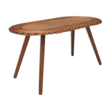 Table of 1960s Czechoslovak rattan