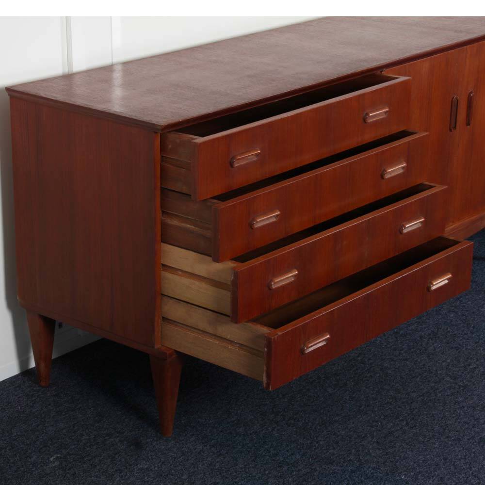 Large vintage wooden sideboard from the 1960s