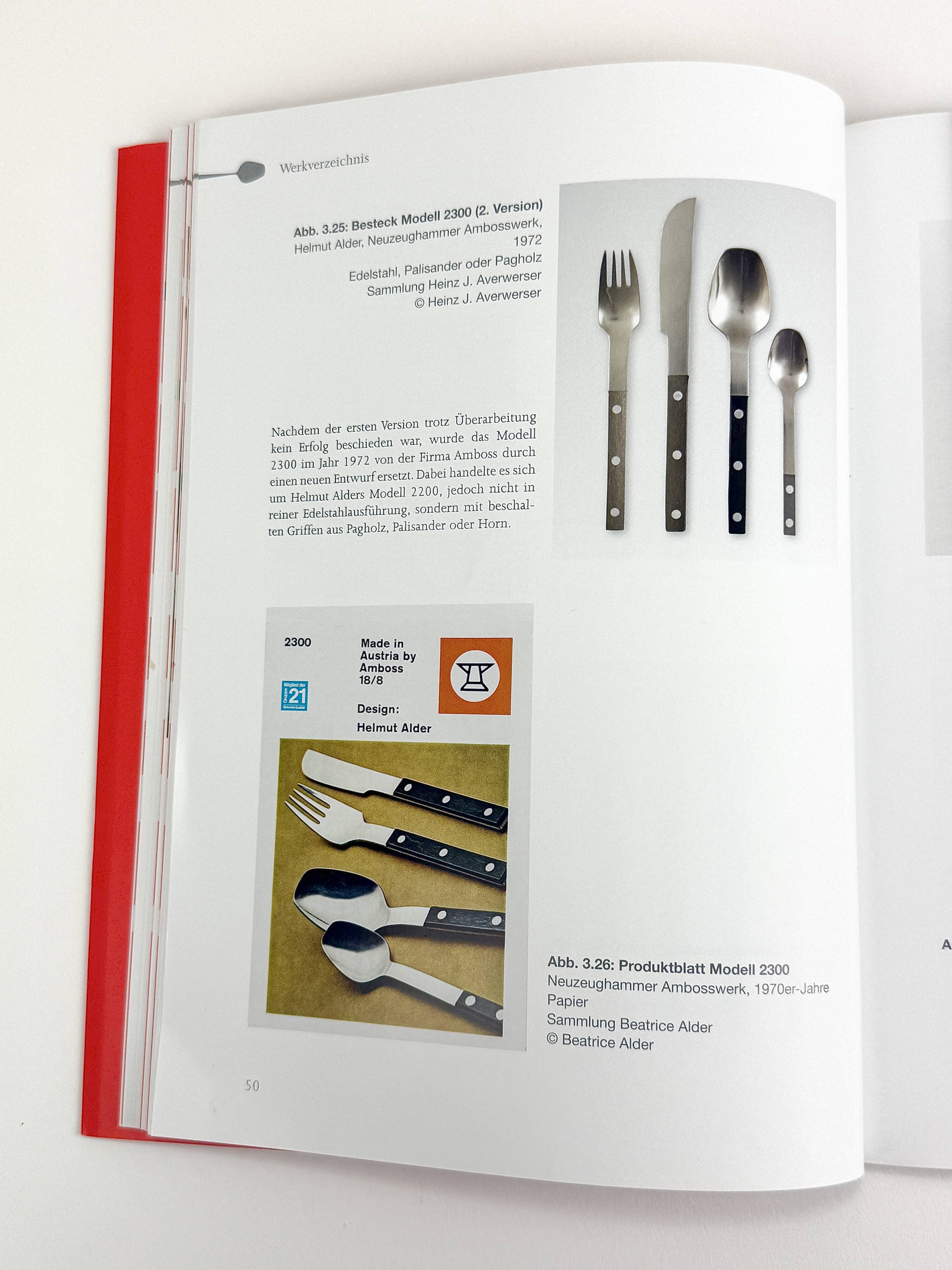 Helmut Alder Amboss Austria 2300 Flatware Cutlery for Six Persons, 1970s
