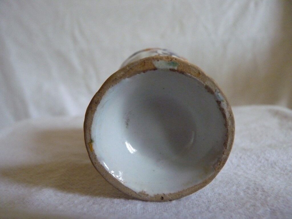 Egg cups couple Rouen faience