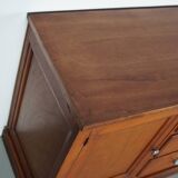 large vintage french oak haberdashery cabinet or shop counter, 1950s