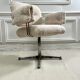 Vintage armchair in faux sheep's fur