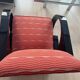 Art Deco Club Chair, Black Lacquer and Red Fabric, France circa 1930