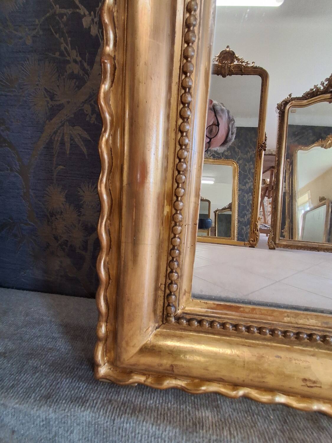 Louis Philippe period mirror 167 x 106