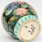 Monaco vase with colorful flower pattern