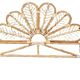Peacock rattan headboard