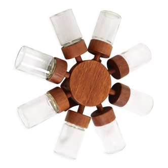 Roue à épices scandinave en teck digsmed 1964