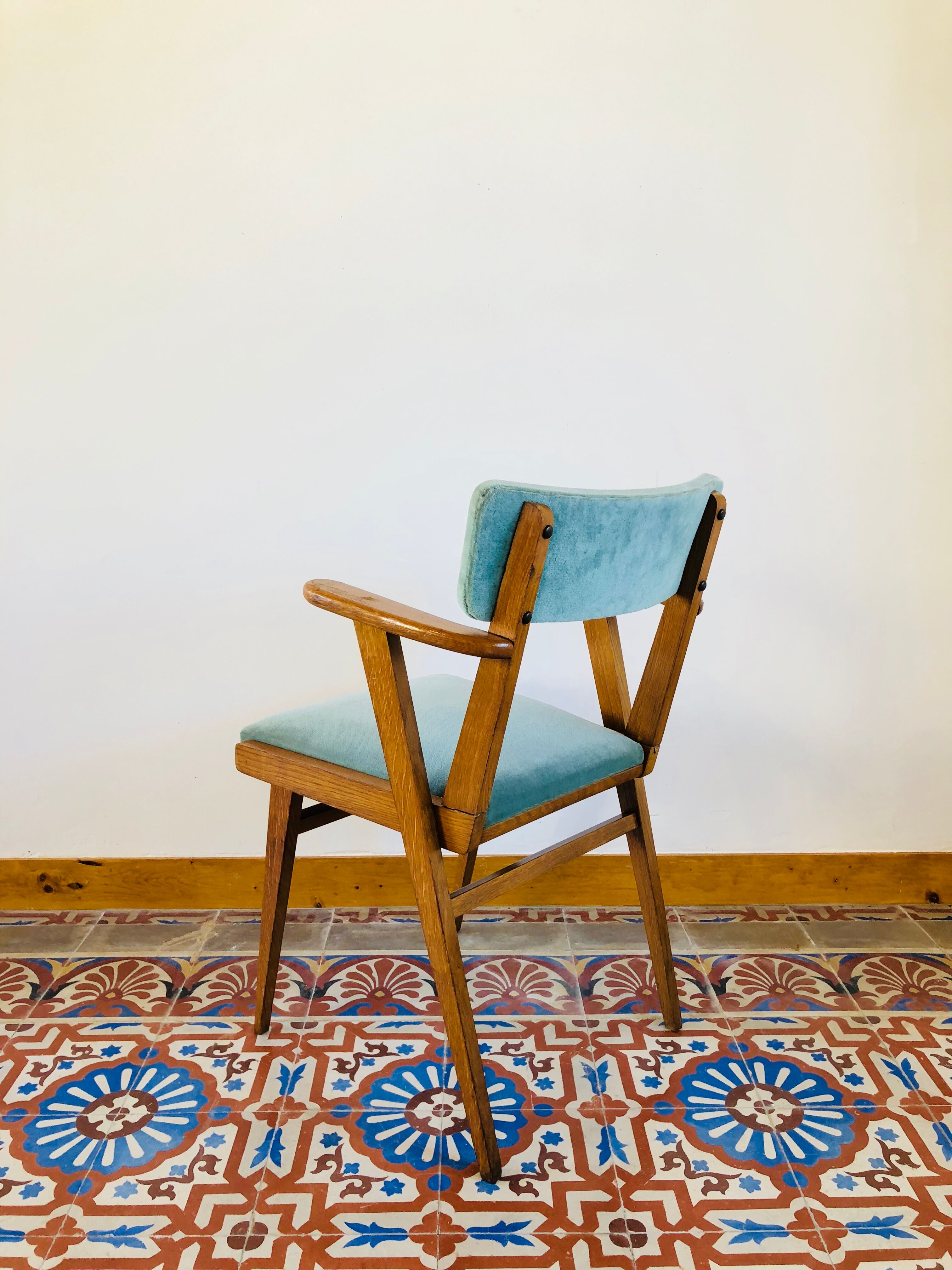 Velvet armchair 1960