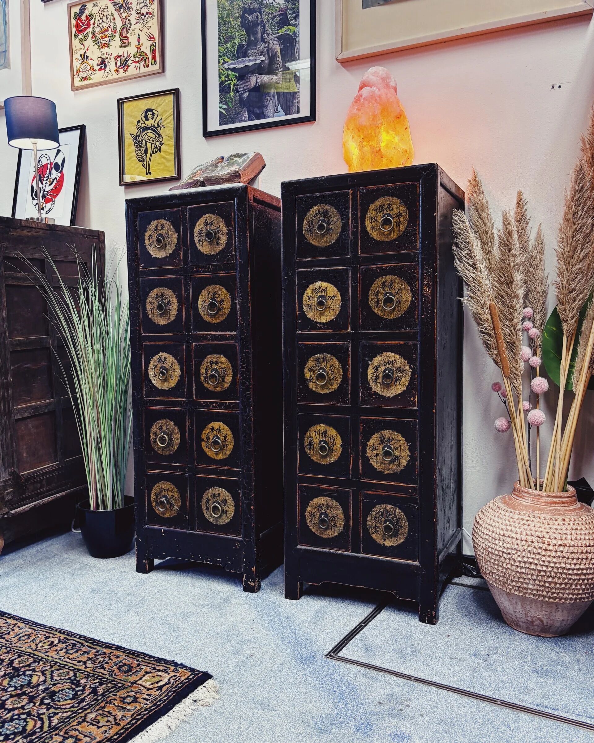 Antique Chinese apothecary cabinet