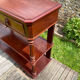 Console desserte acajou et marbre