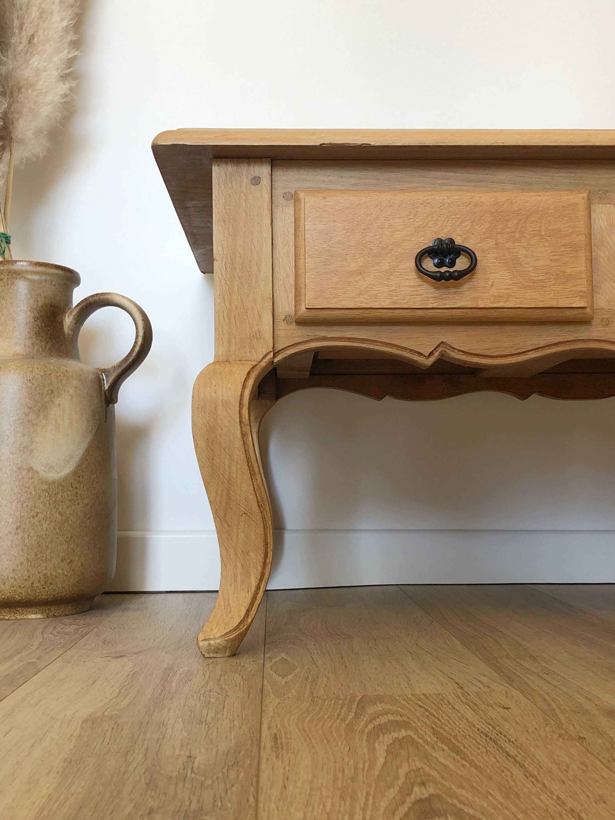 Vintage solid oak coffee table