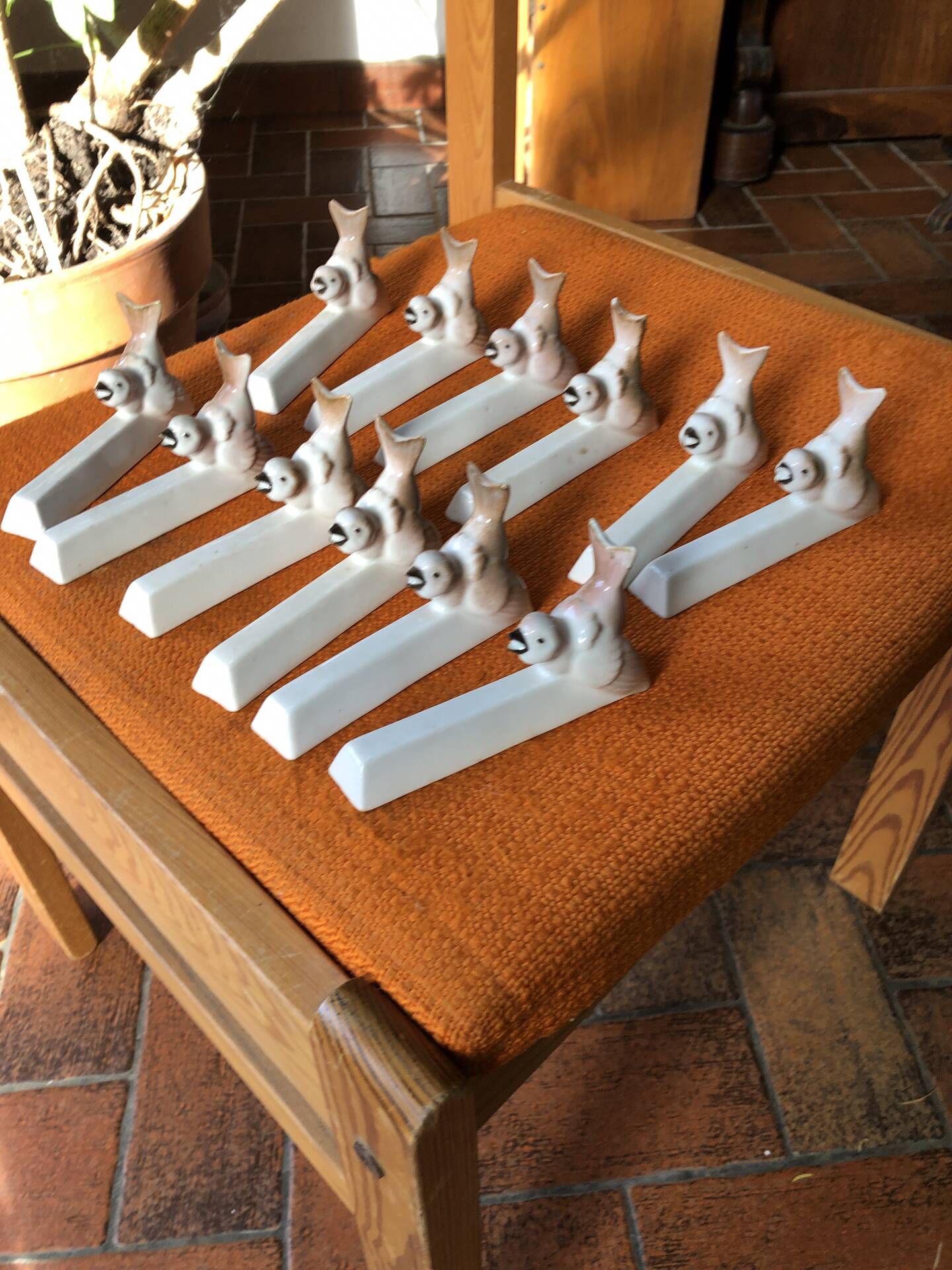 Art Deco knife rests Dembac