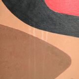 Tableau (panneau bois peint sans fixation). Formes libres, années 70