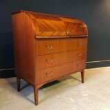 Scandinavian cylinder desk / secretary by Egon Ostergaard circa 1960