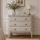 Commode vintage rénovée Greige Galuchat – Style campagne chic