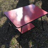Red vintage coffee table