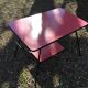 Table basse vintage rouge