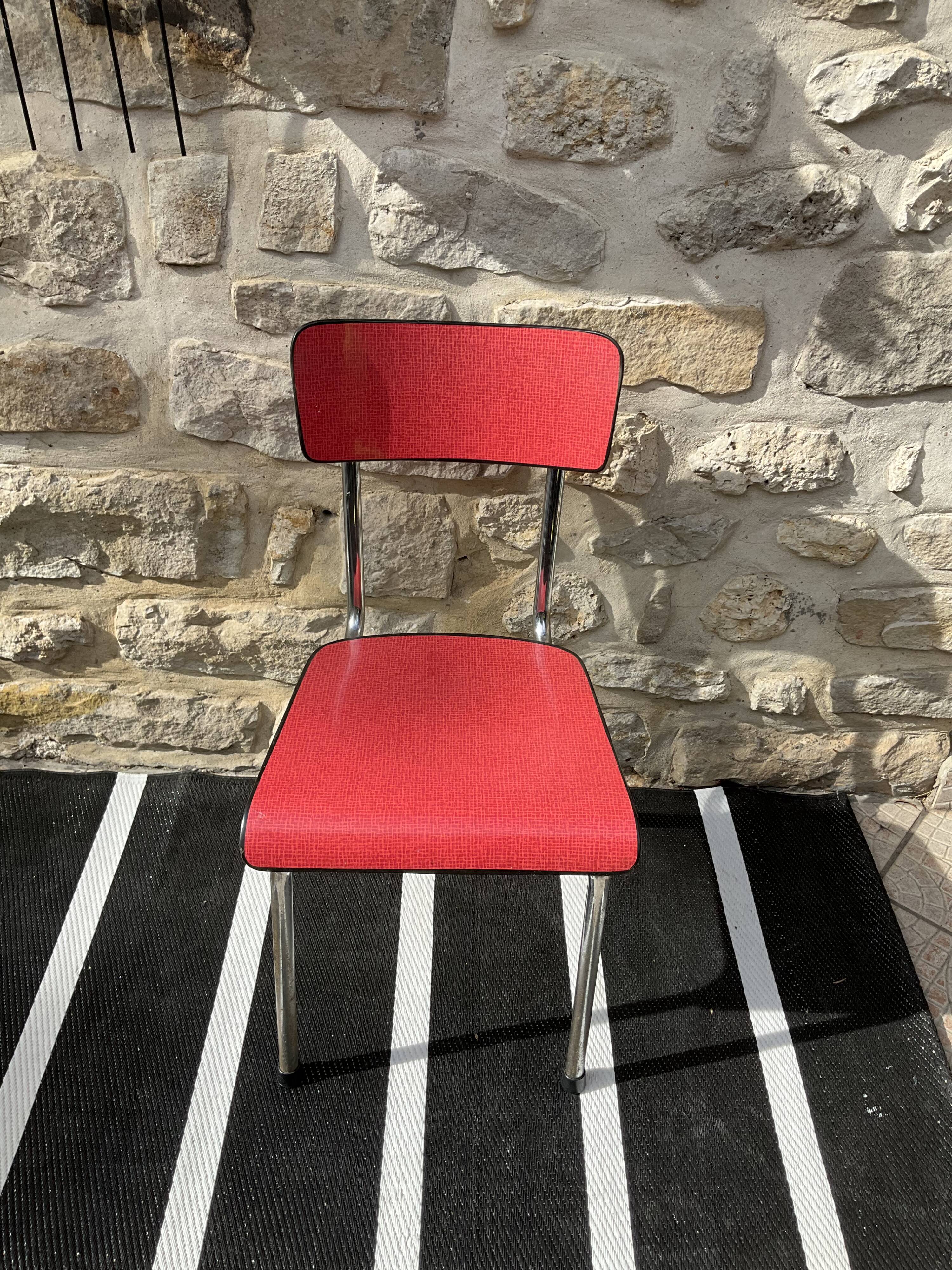 Formica chair red tubauto