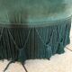 Fauteuil crapaud bleu canard en velours