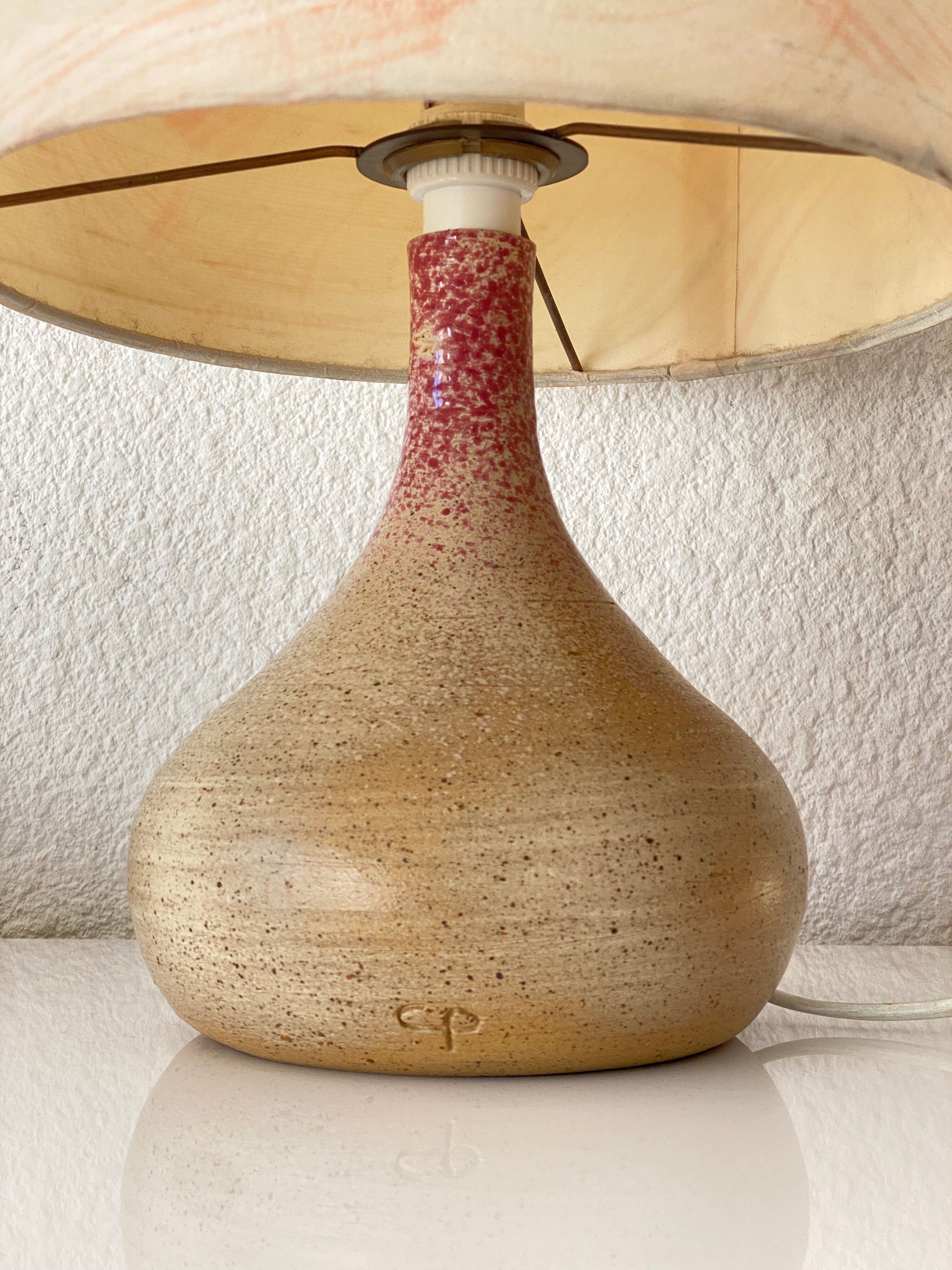 Lampe vintage en céramique des années 60