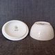 Covered sugar bowl and cream jug Royal Copenhagen 'White Fluted Half Lace'