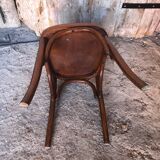 Old baumann style bistro chair dark wood
