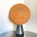 Table Lamp "Marte" with base in black marble Marquina Jonh & Silvia Reid 1960s