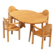 Solid Pine Dining Set by Rainer Daumiller for Hirtshals Savvaerk, Denmark
