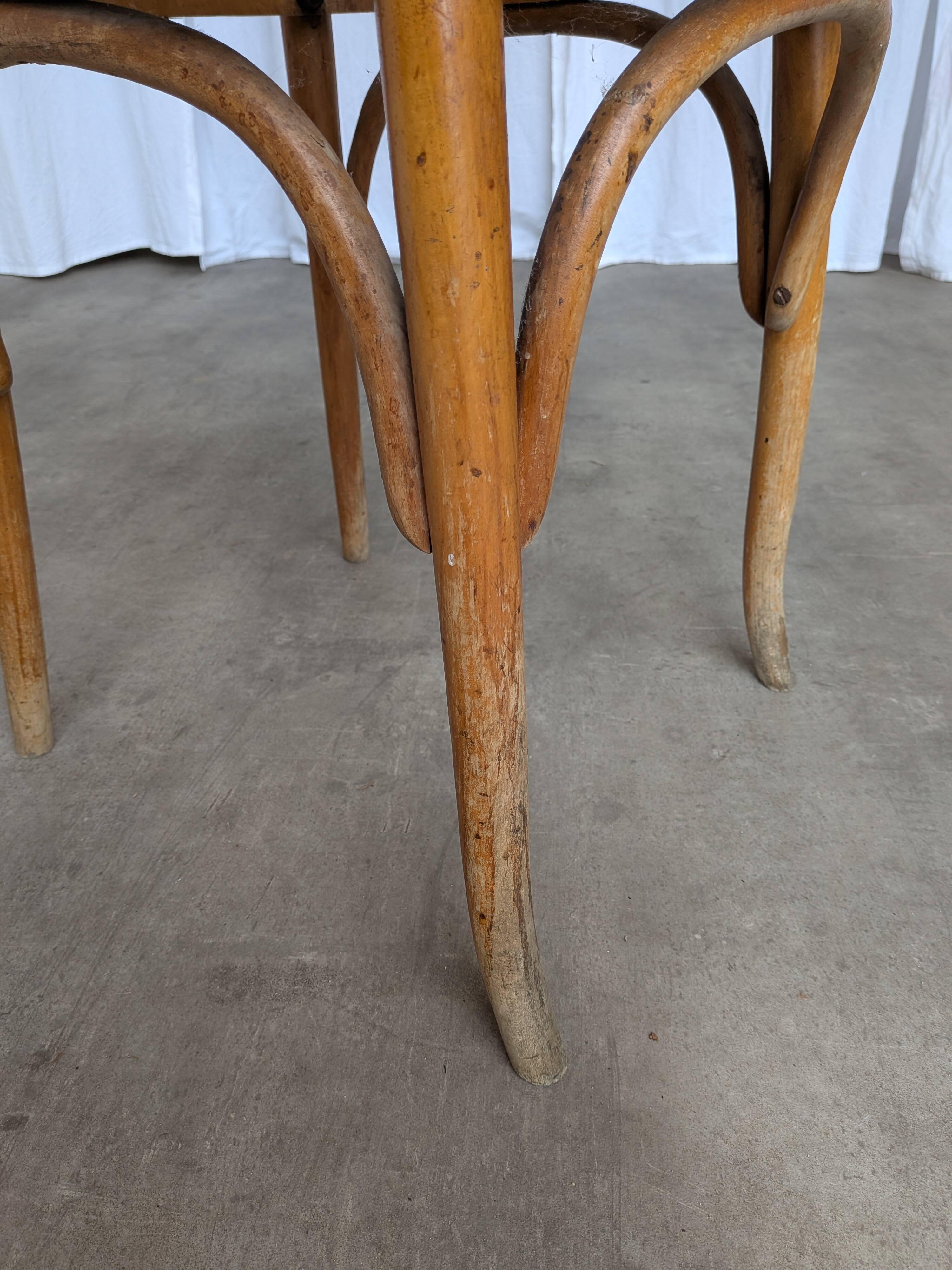 Vintage Cane Seat Dining Chair: 1970s Yugoslavia, Boho Interior