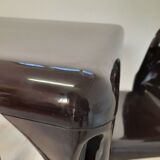 Table avec trois chaises design Vico Magistretti pour Artemide dans les années 70, Stadio 120, Selene