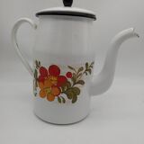 Enameled metal coffee maker
