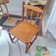 Chaise enfant en bois vintage