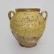 Magnificent glazed yellow confit pot, south-west of France. 19th century.
