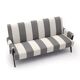 Three-seater wooden sofa, 1950s.