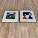 Pair of lithographs "BENT KARL JAKOBSEN".