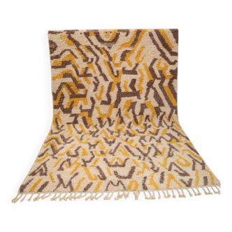 Tapis marocain Beni Mrirt en laine tissé à la main