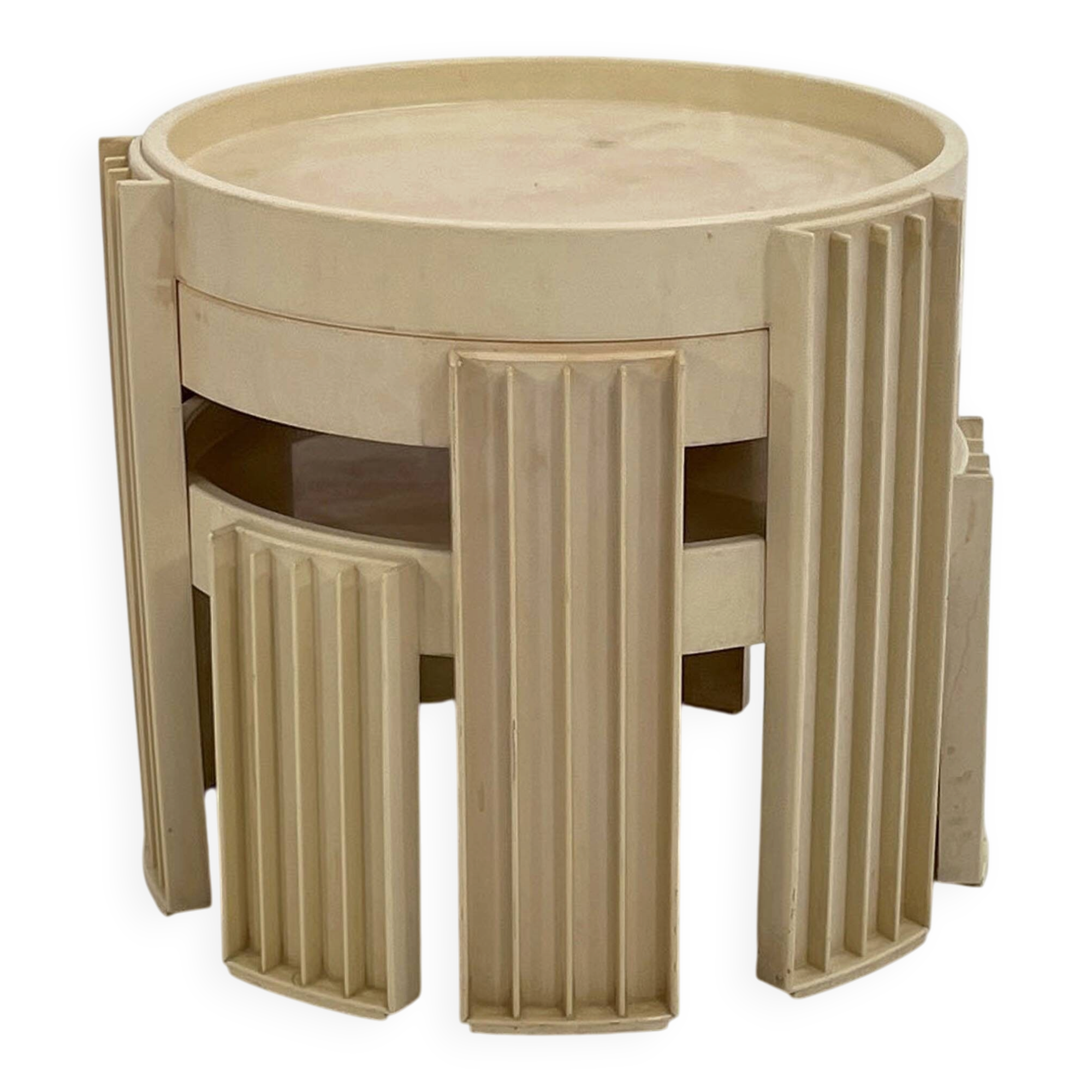 3 nesting tables Marema by Gianfranco Frattini for Cassina, 1960